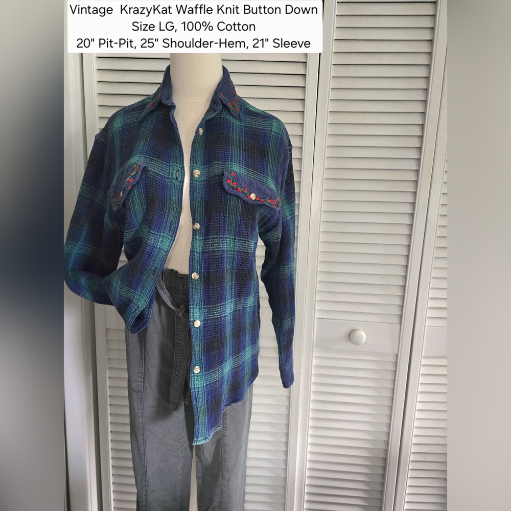 Vintage Plaid Button Down